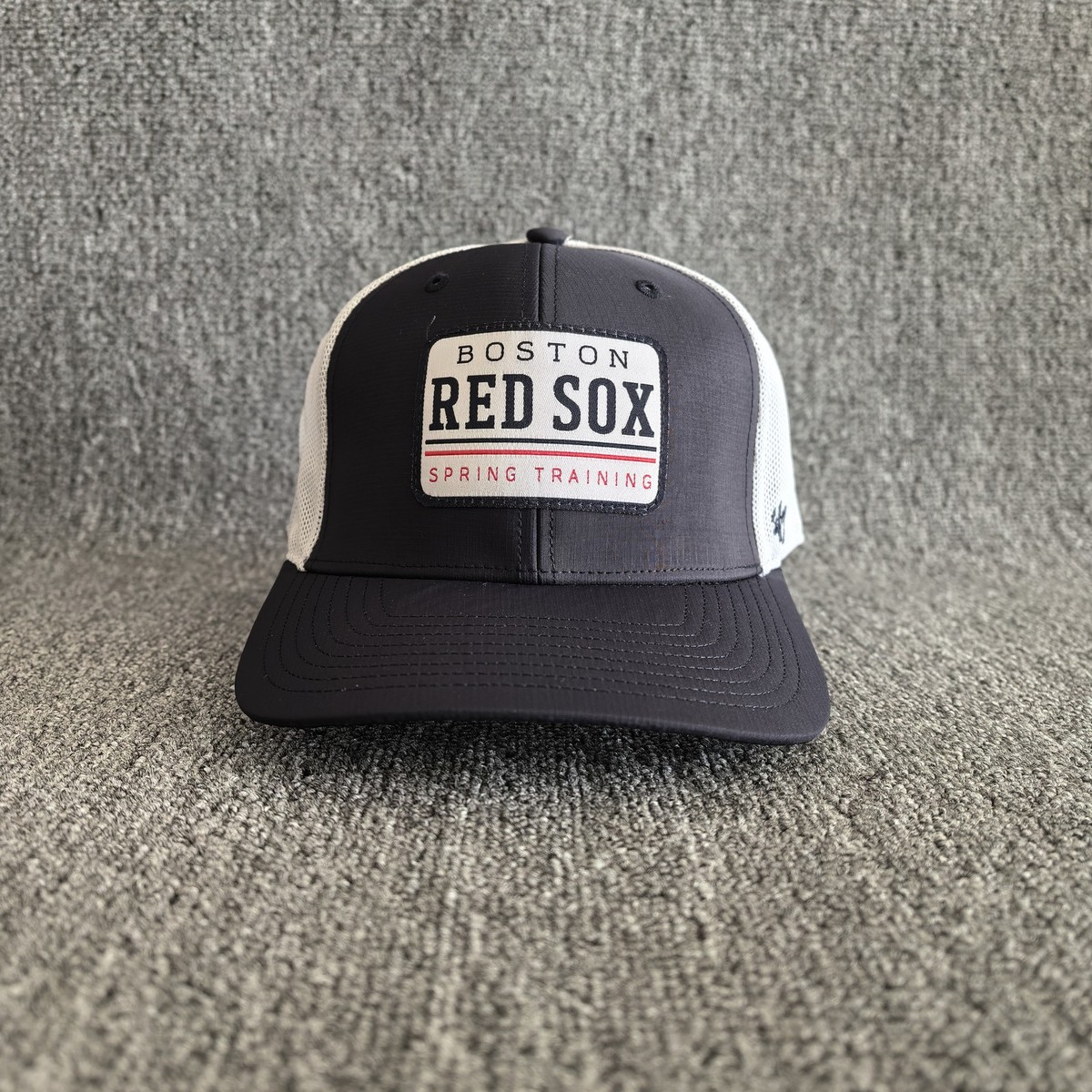 47 Brand Boston Red Sox Spring Training Trucker Hat Snapback Black White