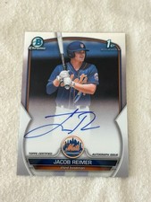 2023 Bowman Chrome Jacob Reimer Chrome Auto 1st Bowman