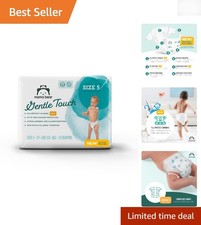 Amazon Gentle Touch Diapers Size 5 - 33 Count, Hypoallergenic Comfort for Babies