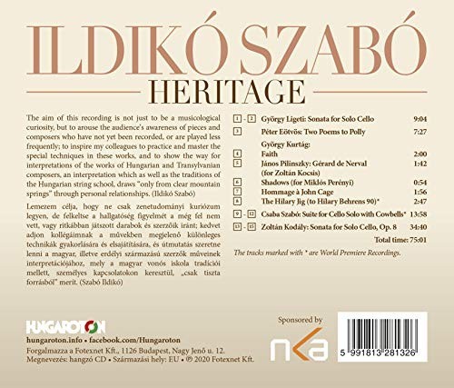 Heritage by Ildiko Szabo [Audio CD]