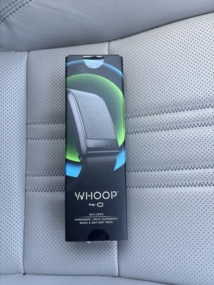 Whoop 4.0 Black Fitness Tracker Band with 12 Month Subscription New Sealed