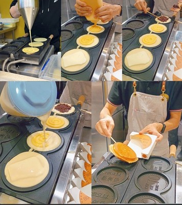 kommerzieller Bubble-Waffelmaker Eierpfannkuchenmaschine 3000 W, Waffel Ma