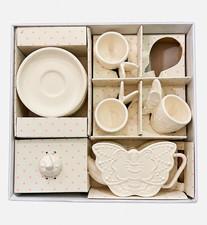 Pottery Barn Kids Butterfly Tea Set Play Dish  Tea Set ONE CUP IS MISSING