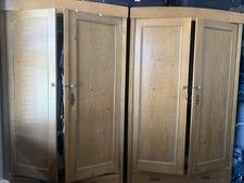 Pine wood wardrobes 2 hinged doors