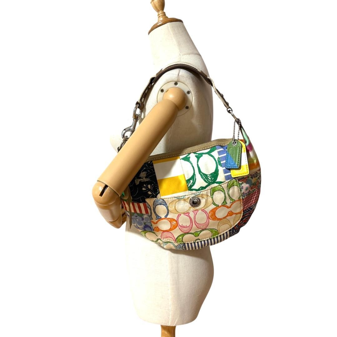 Coach Patchwork Hobo Shoulder Bag One Shoulder  5a - image 13