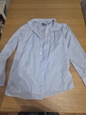 George Size 16 Inch Light Blue Long Sleeve Shirt