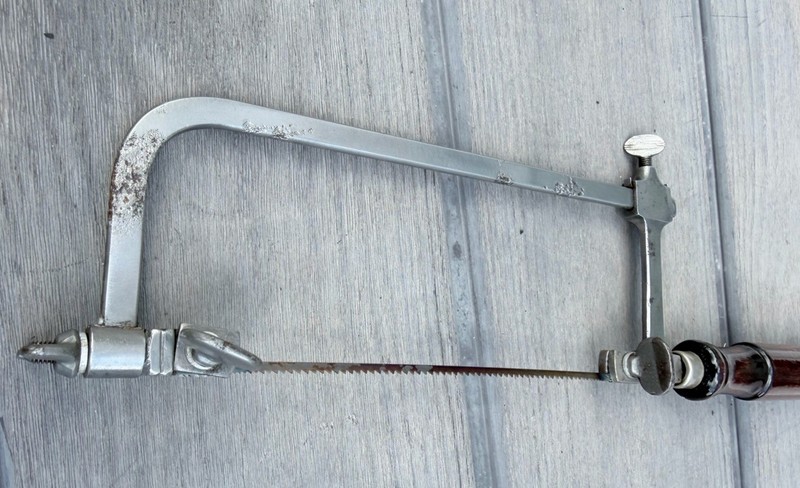 Vintage/Antique 3 way blade Jeweler's Piercing Saw. Cleaned 