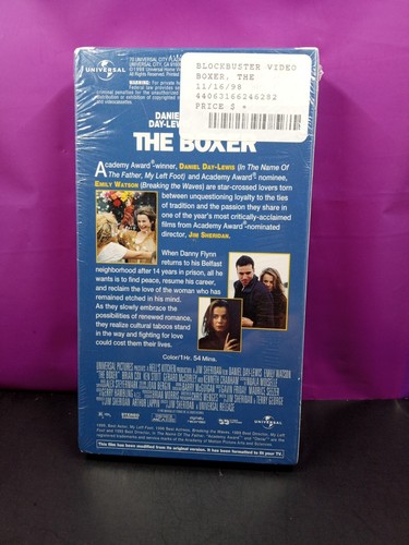 The Boxer VHS Blockbuster Daniel Day Lewis Emily Watson Brian Cox - Picture 2 of 2