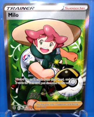 Milo 2022 *Full Art* Ultra Rare Pokemon Trainer Supporter Card No.  TG27/TG30 | eBay