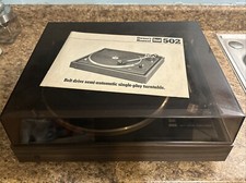Dual 502 Vintage Belt Drive Turntable w/V-15 Type III LM Cartridge  Manual   