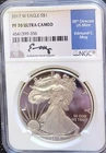 2017 $1 Silver American Eagle W-Mint West Point "Ed Moy" PF70
