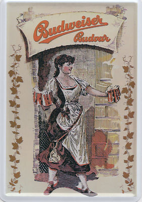 Blechpostkarte - Budweiser Budvar 14 cm x 10 cm