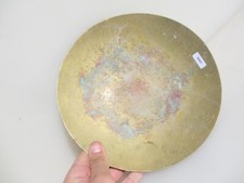Victorian Brass Scale Pan Scales Dish Antique Weighing Vintage Old 9.5"W