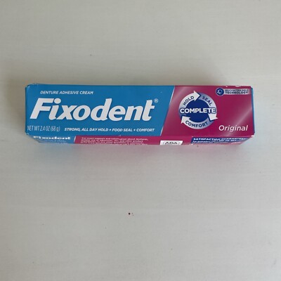 Complete Original Denture Adhesive Cream, 2.4 Oz