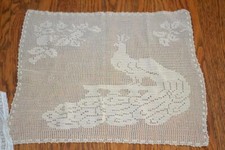 Quality 13 pc.Lot Hand Crochet Trim Doilies Ecru Ivory White Small Medium  Sets