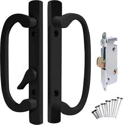 Legacy 8.5'' Sliding Patio Door Handle Set - Sash Controls 2265, Mortise Lock 45°