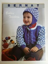 Bernat Crochet Babies Toddlers Sweaters Clothing Pattern Booklet 221