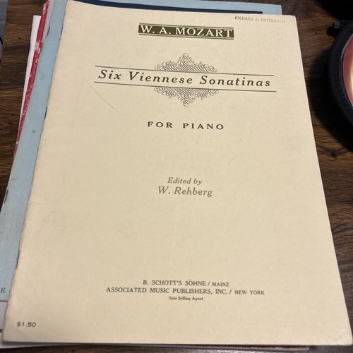 VTG Lot Piano Sheet Music Book Sonatinas Sonatas Bernice Frost Schirmers Library - Picture 4 of 13