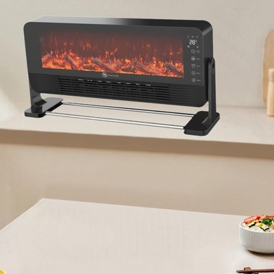 Electric Fireplace Heater US Plug Decor Unique for Office Apartment Indoor