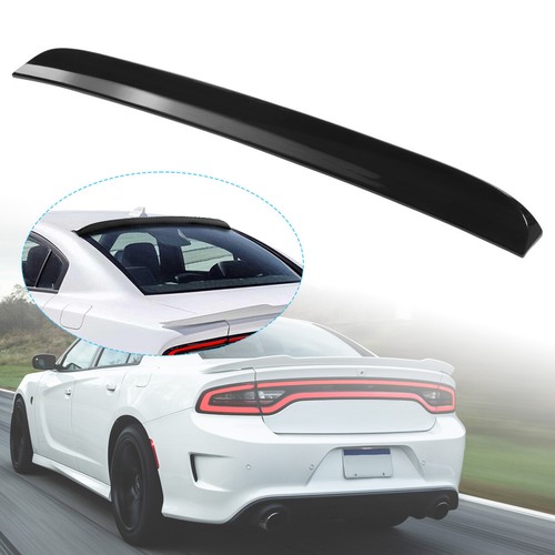 FITS 2015-2024 DODGE CHARGER GLOSS BLACK DUCKBILL STYLE REAR WINDOW ROOF SPOILER - Picture 1 of 18