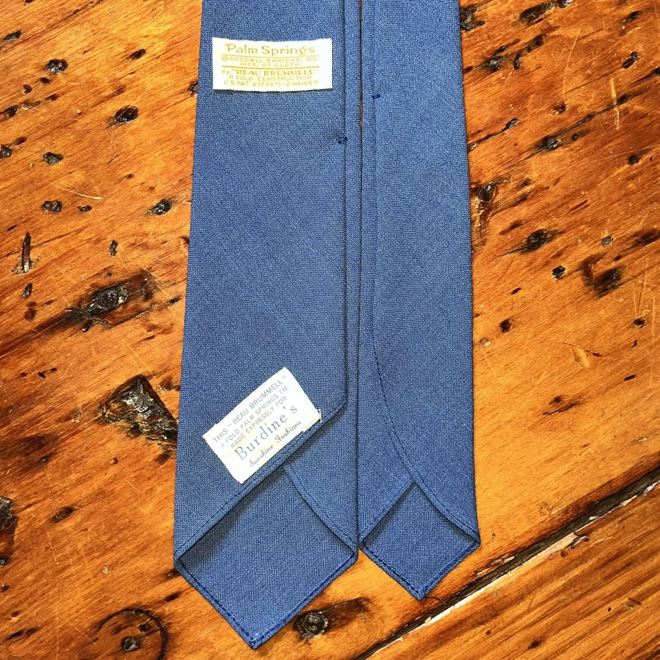 Corbata Beau Brummell Palm Beach 1930 1940 Lana Algodón Pesca Náutica Buceo Foto 3 de 4