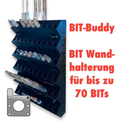 BIT-Buddy Bit Wandhalterung für bis zu 70 Bits Werkstatt Bithalter Sechskantsch.