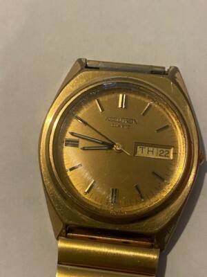 【稼働品】希少！BULOVA ACCUTRON メンズクォーツ腕時計ヴィンテージ vintage ACCUTRON Bulova Swiss quartz watch day date | eBay