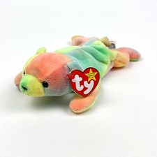 NWT 1998 Ty Beanie Babies SAMMY Tie Dye Bear Stuffed Plush Animal Toy