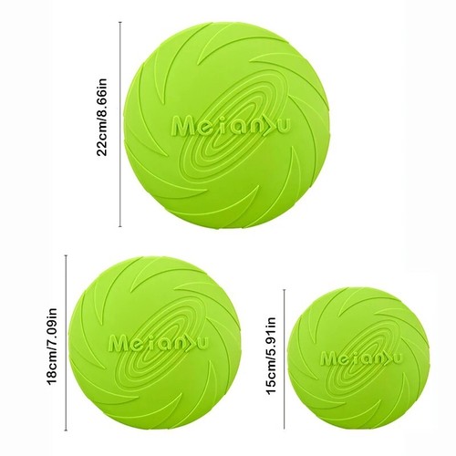 Dog Training Frisbee Throwing Soft Frisby Pet Teeth Bite Resistant Fun Toys UK - Picture 4 of 18