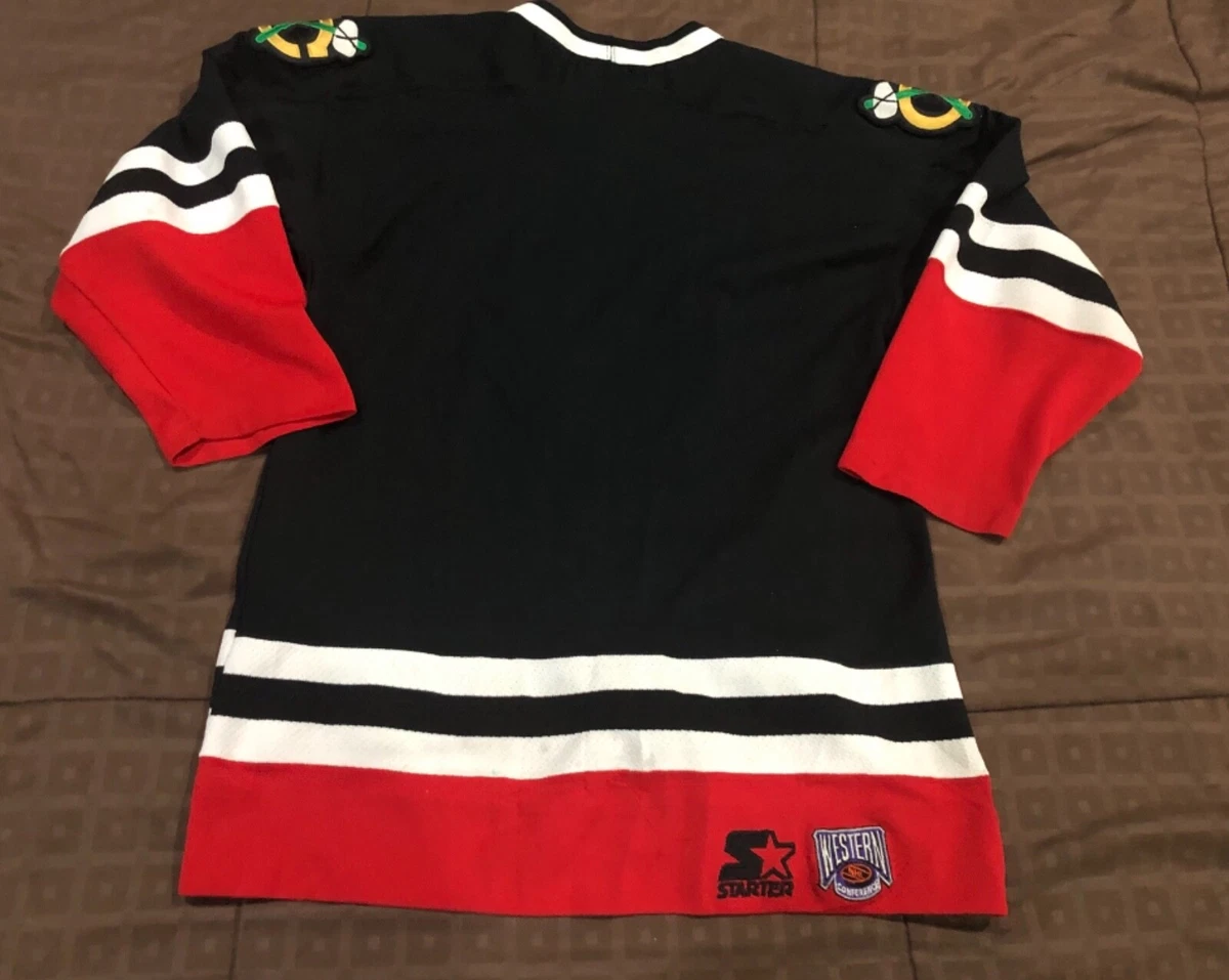 Starter White Chicago Blackhawks Jersey Size XL Embroidered White NHL –  Shop Thrift World