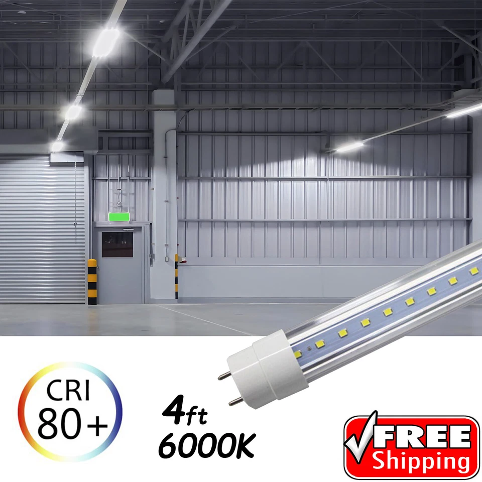 10-100 PACK LED G13 4FT T8 T10 T12 Tube Light Bulbs 18W 6000-6500K Cool White - Image 2 of 4