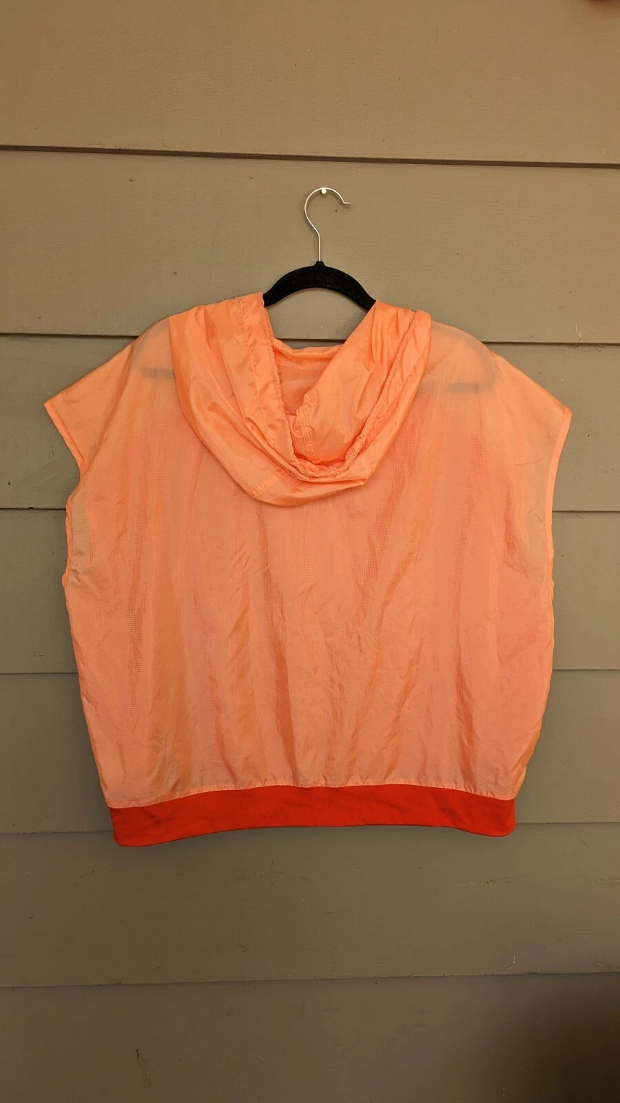 VETEMENTS Felpa con cappuccio pullover AVIA donna manica corta arancione abbigliamento attivo leggero taglia XL (16 18)