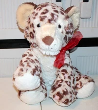 HugFun Leopard Plush 14.5" Medium Size Stuffed Animal Toy Cute Cuddly