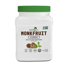 Morning Pep Monk Fruit Sweetener, Classic White Sugar Substitute 2.5lb