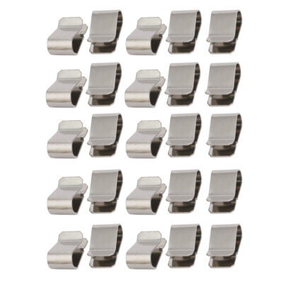 25 Clip A U In Acciaio Inox Argentato – Uxcell, Misura 21.4x12mm, Per Spessori Pannello 3-7.5mm