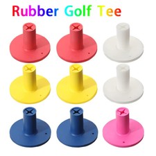 9PC Rubber Golf Tees Stability Tee Holder 3.8cm height Golf Training Multicolors