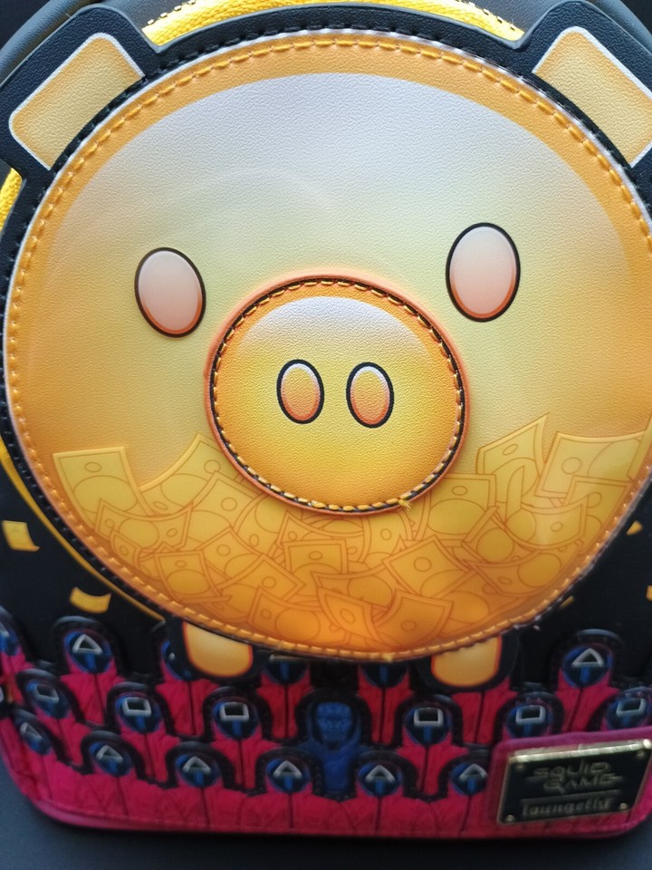 Squid Game Piggy Bank Masked Men Glow Mini Backpack 671803532793 | eBay