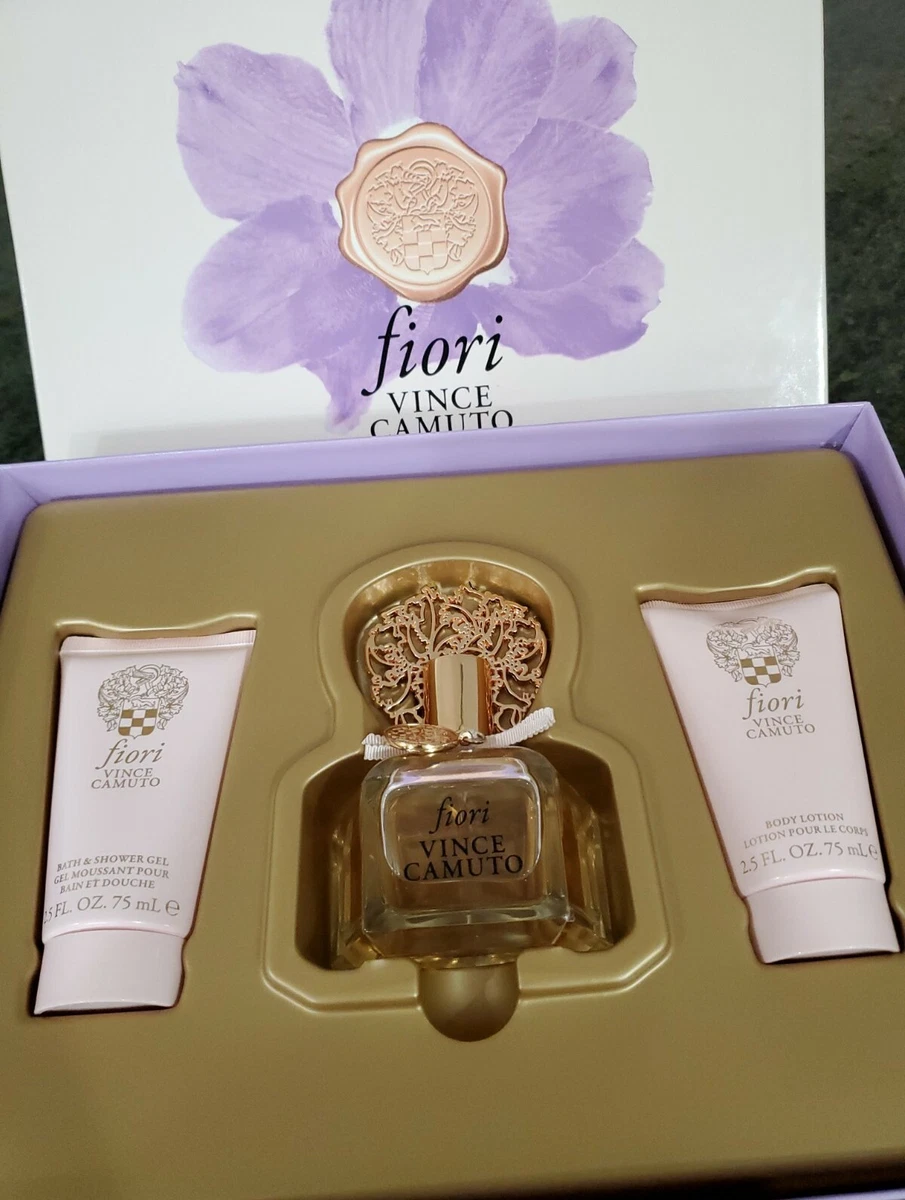 Vince Camuto Fiori Eau de Parfum, 3.4 oz Shower Gel and Lotion Set