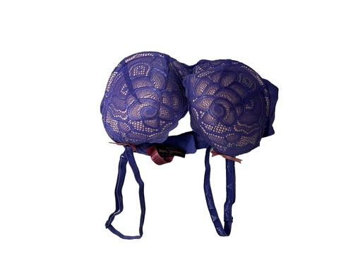新品⭐︎ベッツィジョンソン Betsey Johnson Bra 34C Purple Underwire Push Up Multiway VGUC