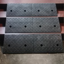 1/2x Heavy Duty Rubber Kerb Door Ramps Wheelchair Mobility Scooter Access Ramp U