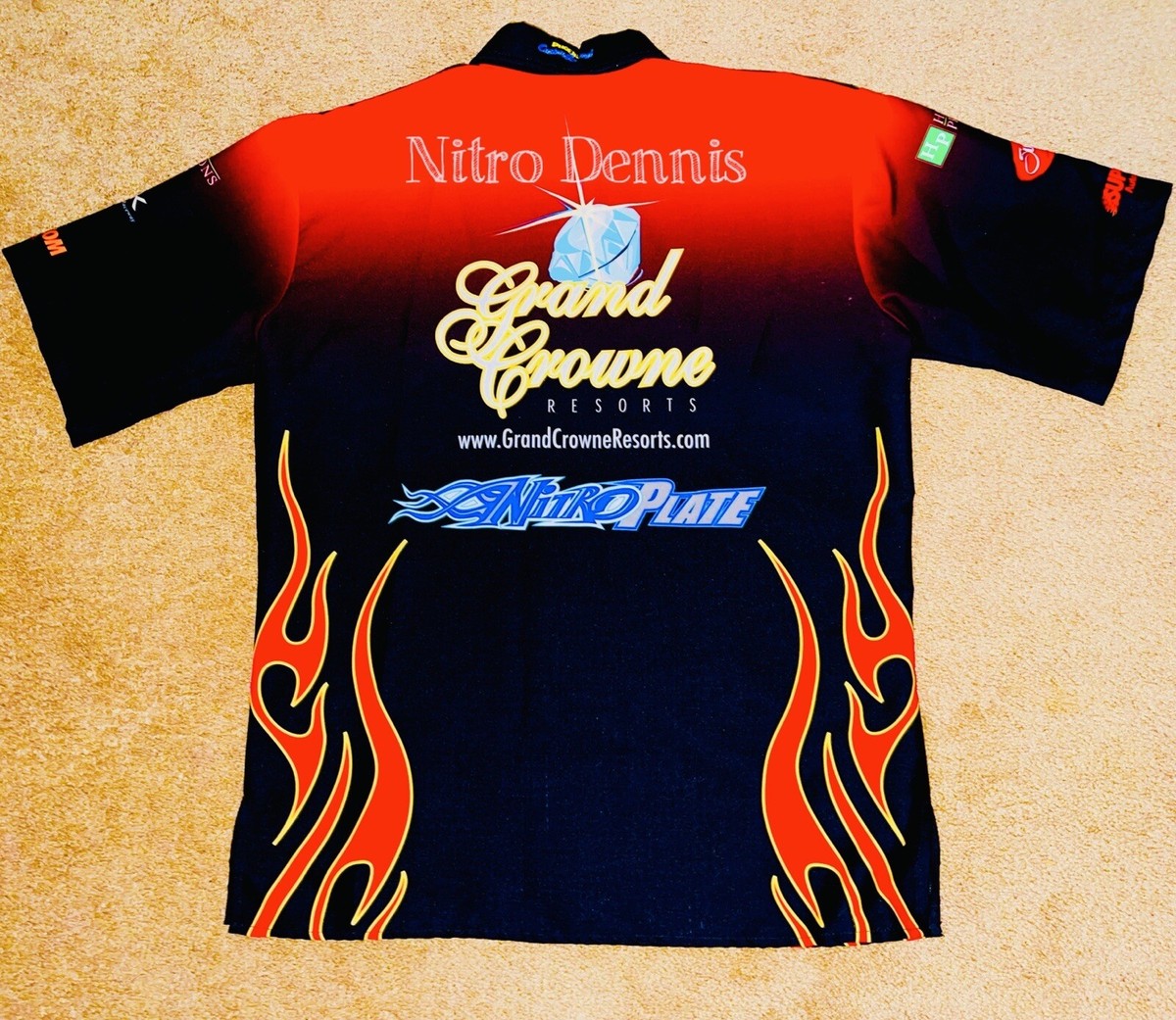 NHRA Top Fuel STARTING LINE Crew Shirt SCOTT PALMER Jersey NITRO