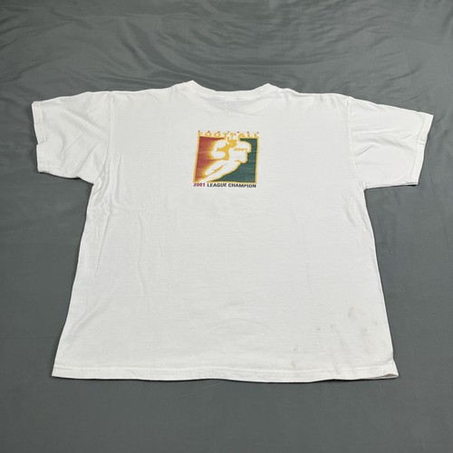 Champion, Vintage ESPN.com Fantasy Football Champion Tee 2001 White XL VTG Unisex Read Des