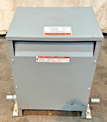 SQUARE D THREE PHASE TRANSFORMER 30T3H 33349-17212-055 30KVA 480HV