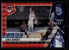 Luka Doncic 2020-21 Panini Mosaic Red Prizm Montage Card #19