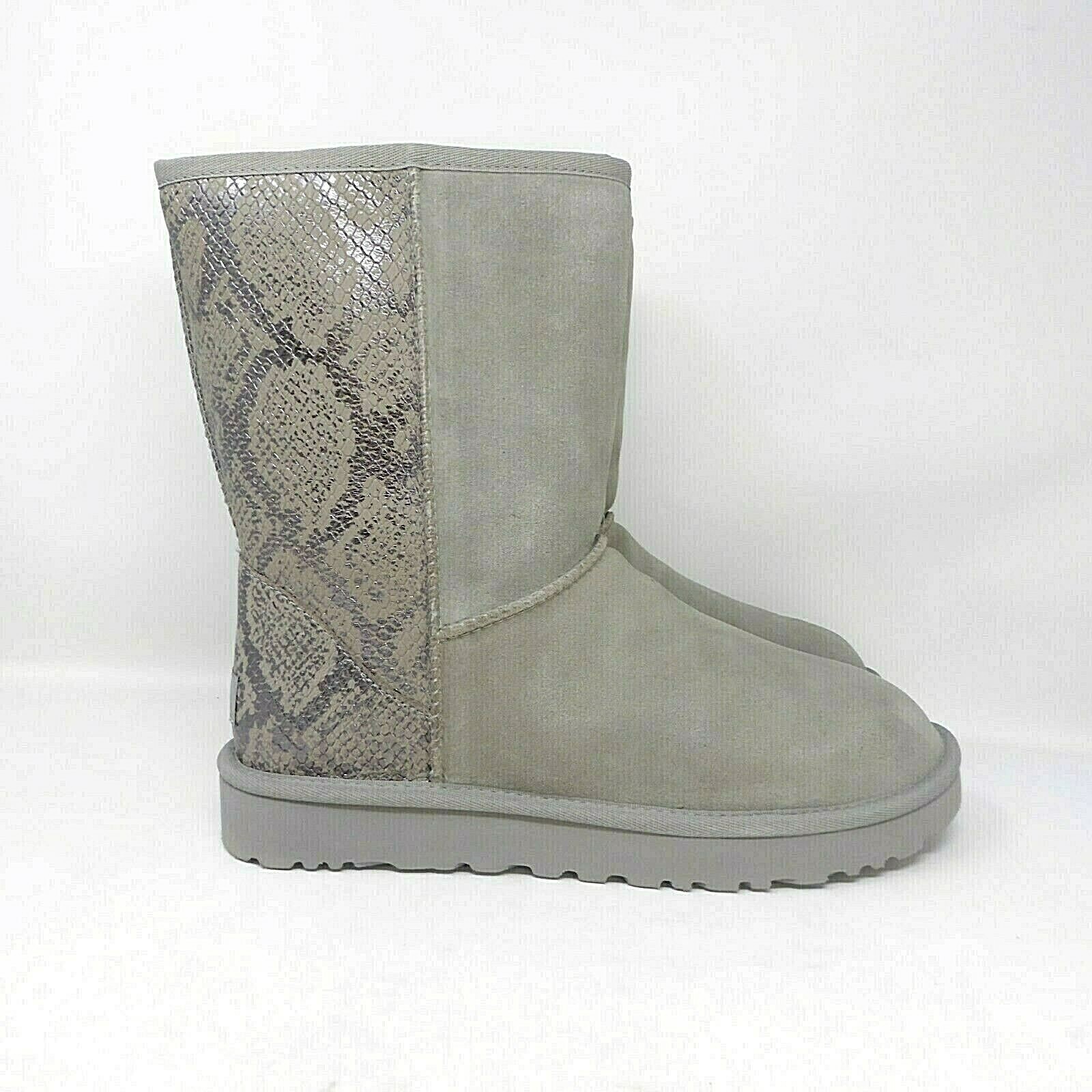 ugg classic short metallic snake
