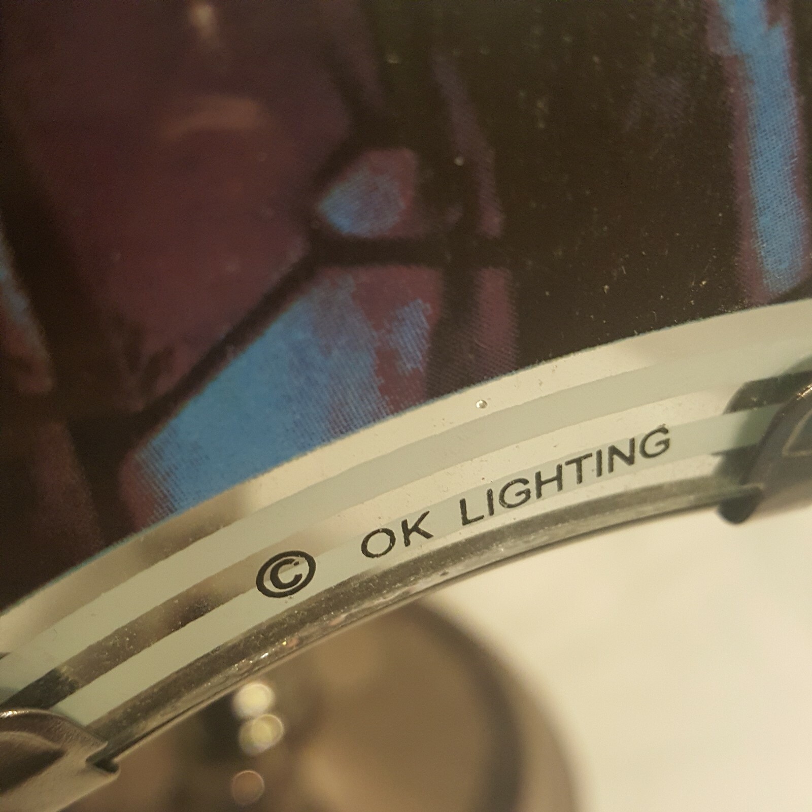 OK Lighting Religious Catholic Mary Saint Woman Stain Table Desk Lamp