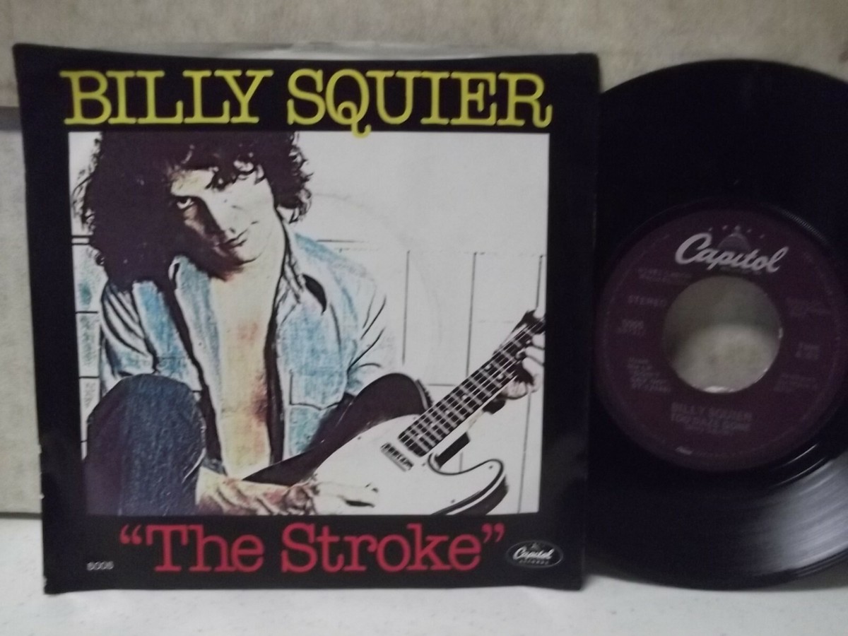 H3 Billy Squire THE STROKE 45 record with picture sleeve