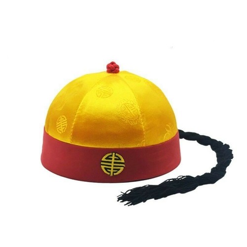 Chinese Boys Oriental Hats Qing Dynasty 