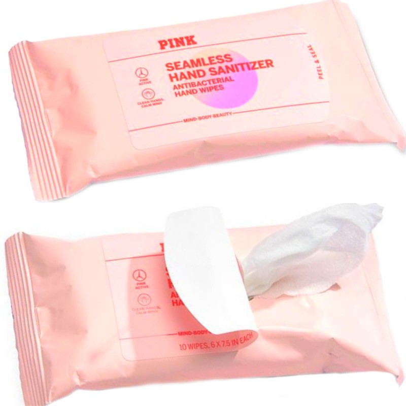 Victoria's Secret PINK Scented Antibacterial Hand WIPES 1 Pk SEAMLESS RARE! New