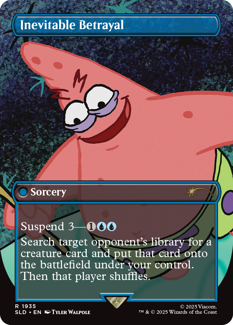 MTG Secret Lair x SpongeBob SquarePants Internet Sensation Non
